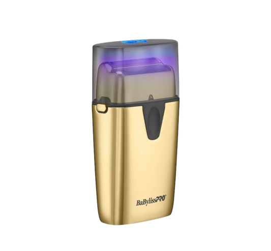 BaByliss Pro UVFOIL UV-Disinfecting Metal Double Foil Shaver Gold