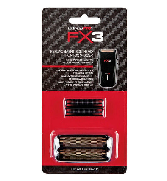 BabylissPRO FX3 Replacement Foil Head for FX3 Shaver - matte black